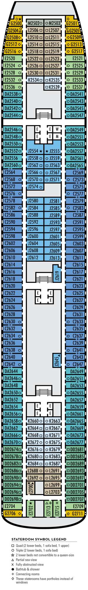 Deck plan for Volendam