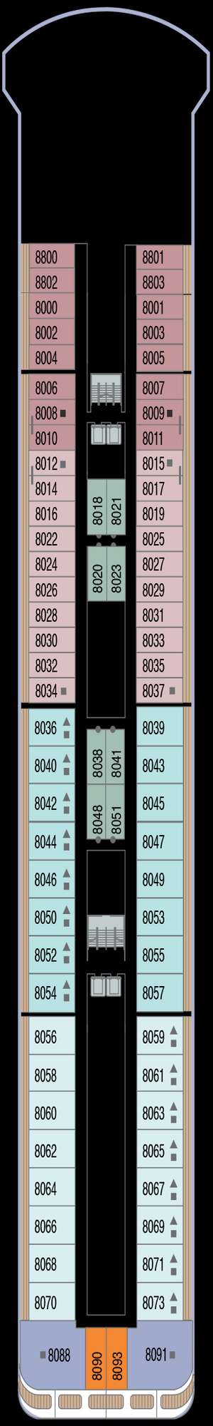 Deck plan for Azamara Pursuit