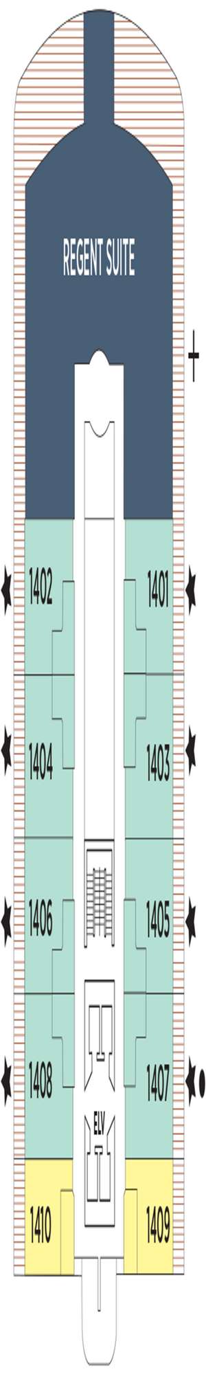 Deck plan for Regent Seven Seas Explorer