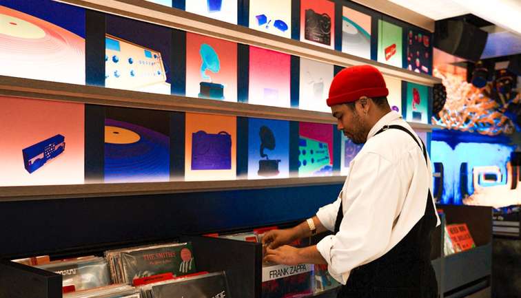 record shop on virgin