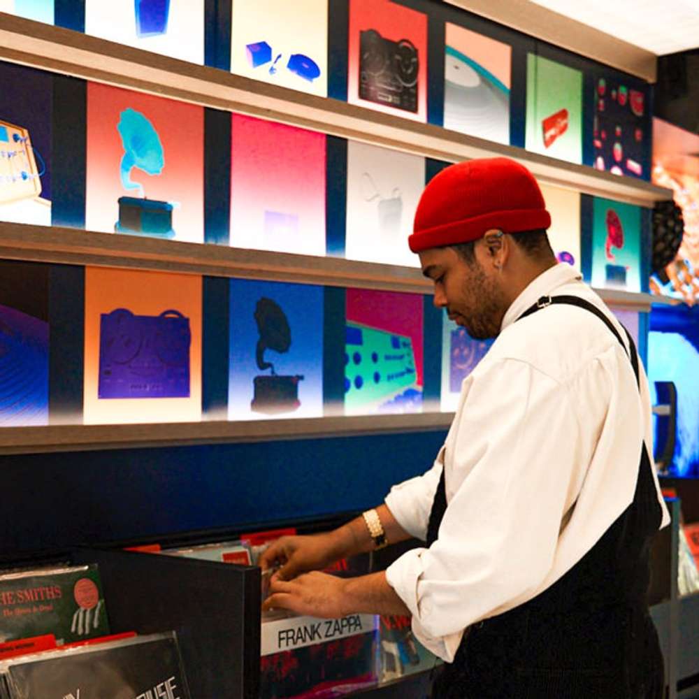 record shop on virgin