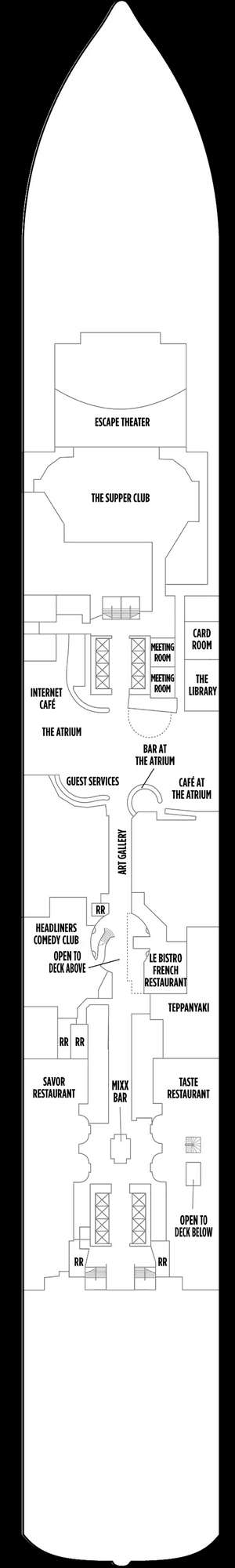 Deck plan for Norwegian Escape
