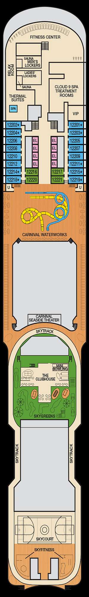 Deck plan for Carnival Panorama