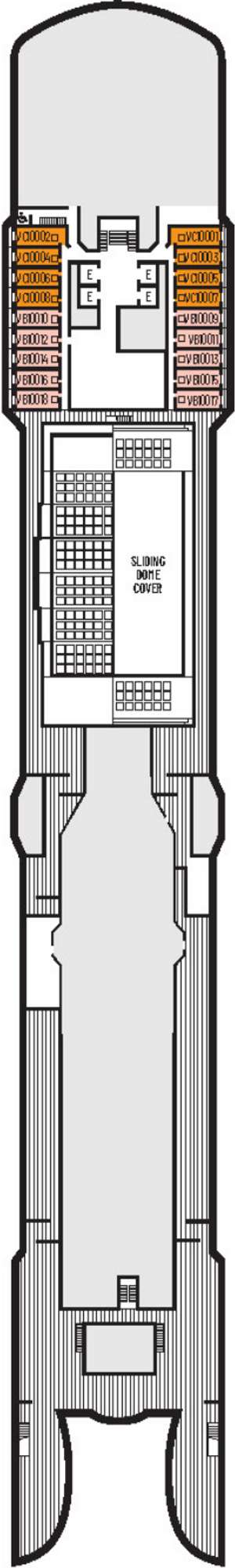 Deck plan for Oosterdam