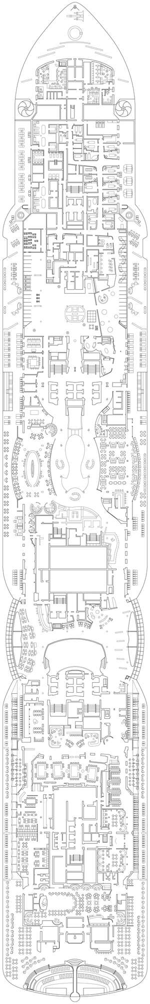 Deck plan for MSC Seashore