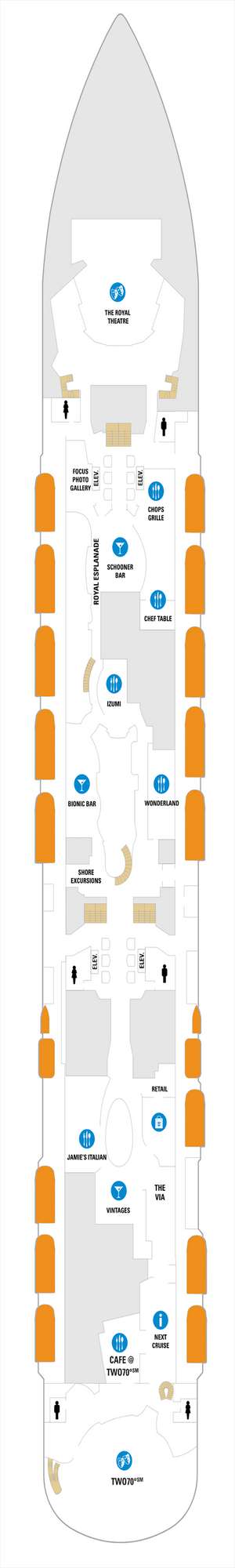 Deck plan for Spectrum of the Seas