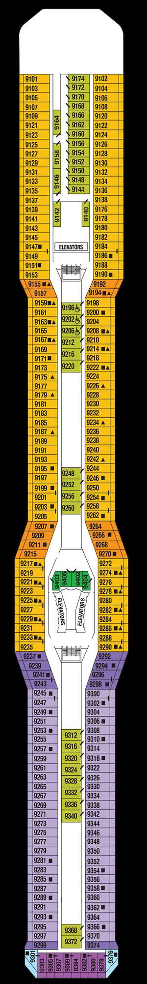 Deck plan for Celebrity Silhouette