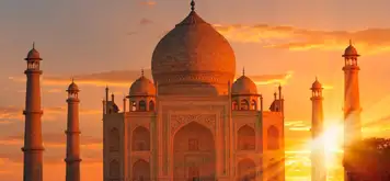 Image related to Taj Mahal at Sunrise