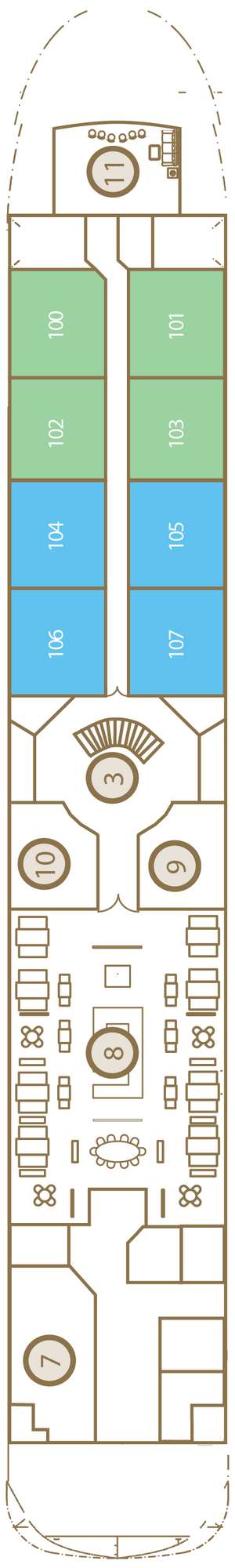 Deck plan for Scenic Spirit