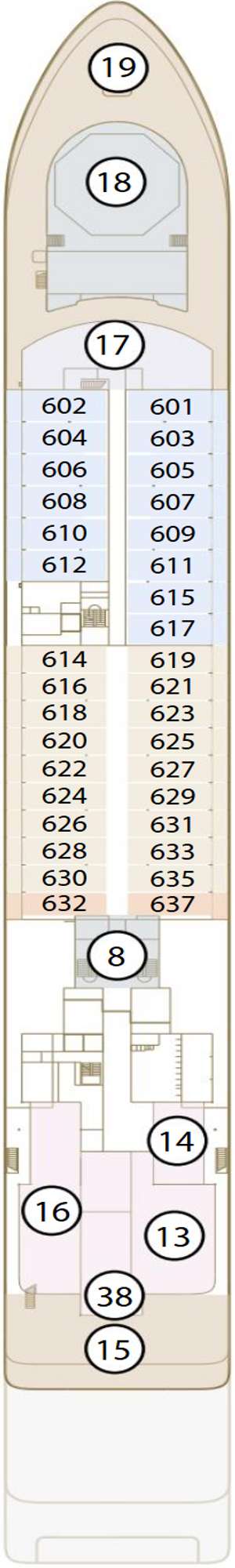 Deck plan for Scenic Ikon