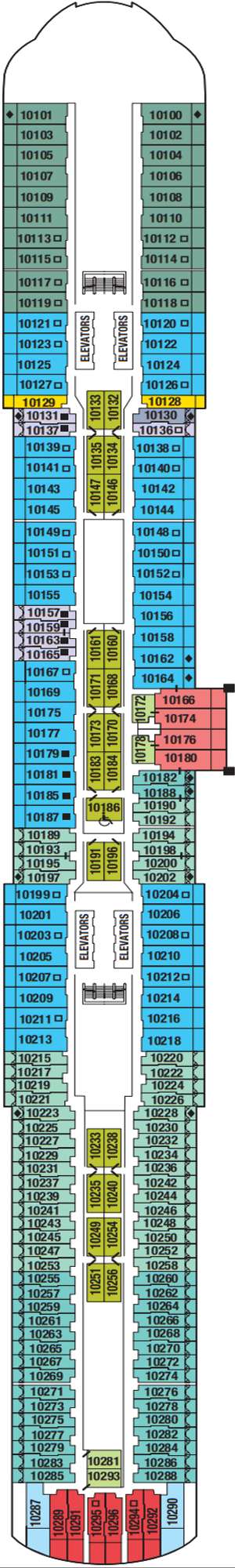 Deck plan for Celebrity Xcel