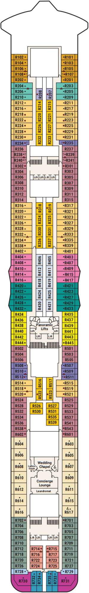 Deck plan for Regal Princess