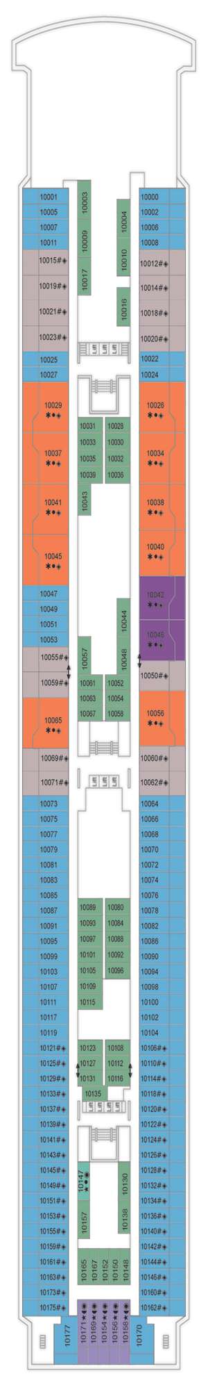 Deck plan for Marella Voyager