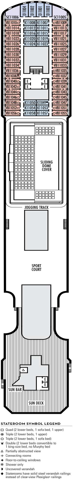 Deck plan for Nieuw Statendam