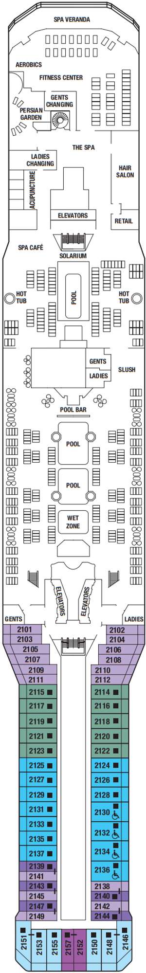Deck plan for Celebrity Equinox