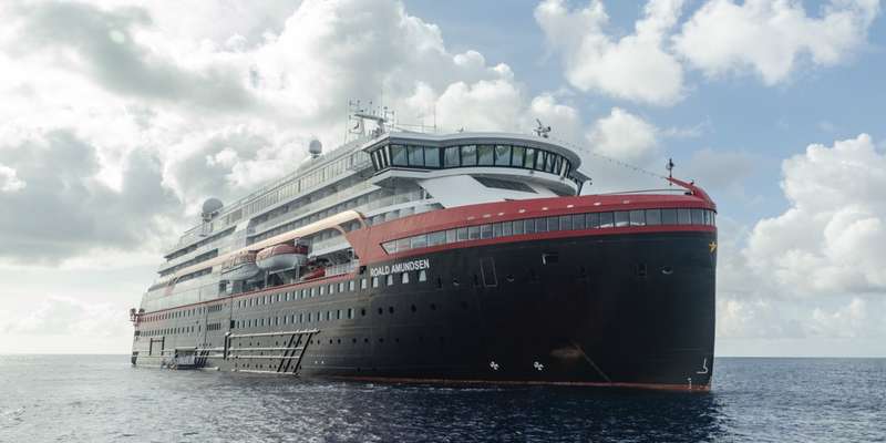 Exterior of MS Roald Amundsen
