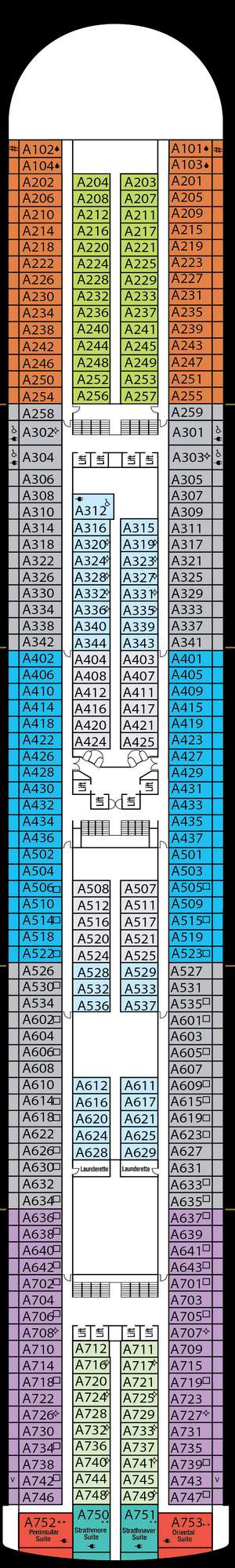 Deck plan for Azura