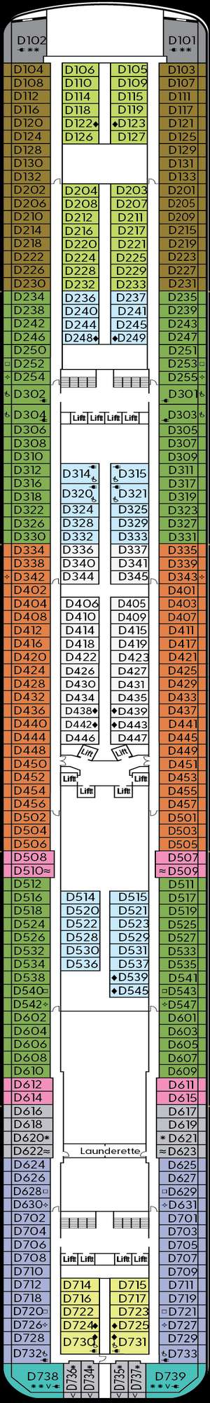 Deck plan for Britannia