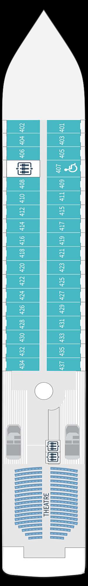 Deck plan for Le Soleal