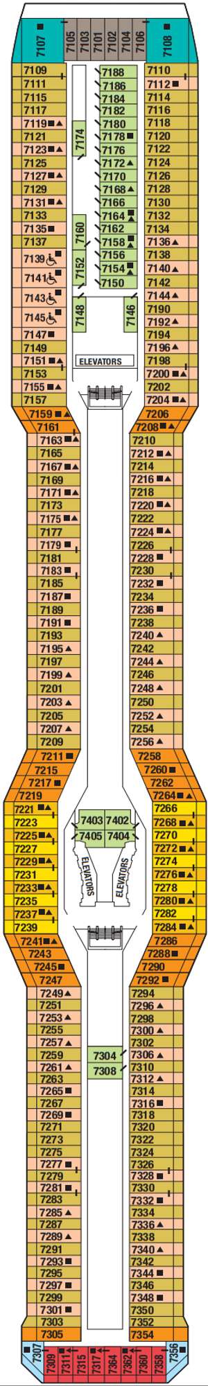 Deck plan for Celebrity Solstice