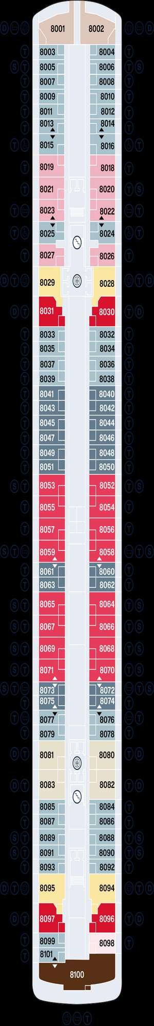 Deck plan for Explora V