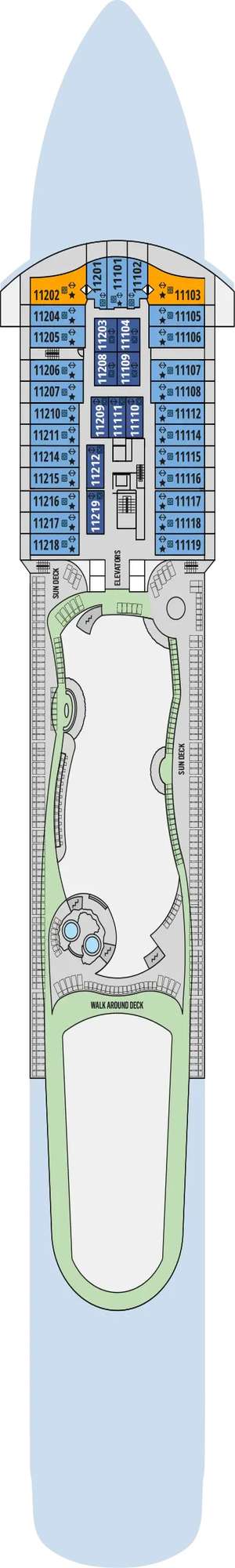 Deck plan for Celestyal Discovery