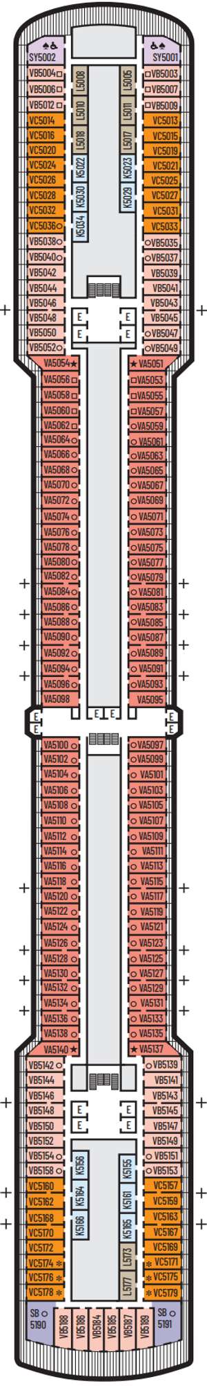Deck plan for Westerdam
