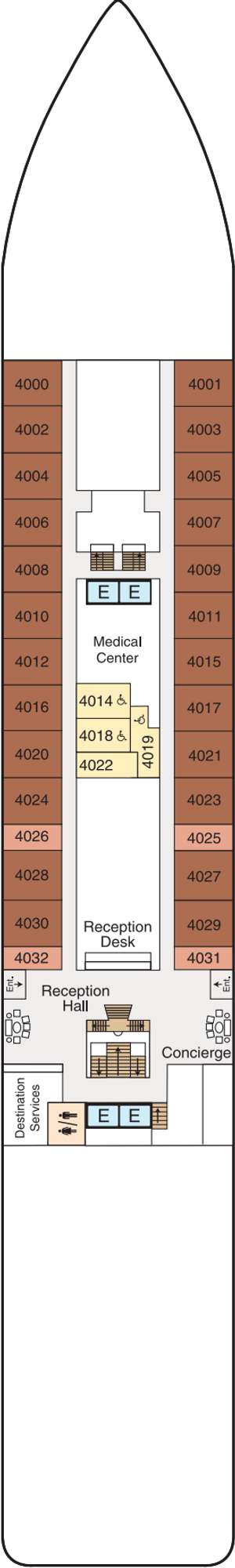 Deck plan for Oceania Aurelia