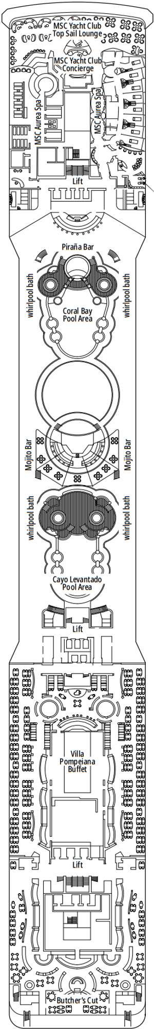 Deck plan for MSC Poesia