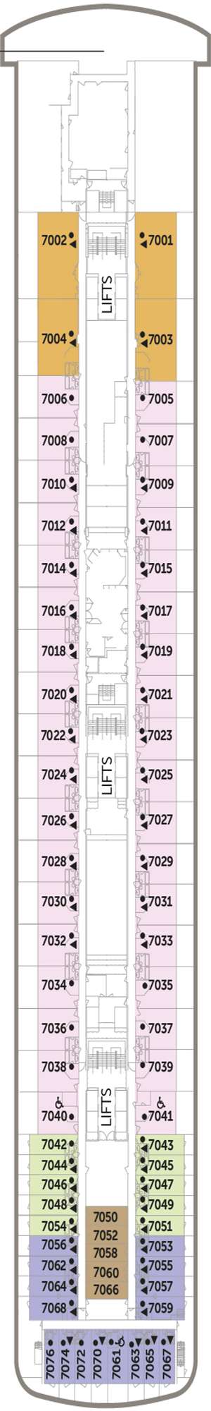 Deck plan for Borealis