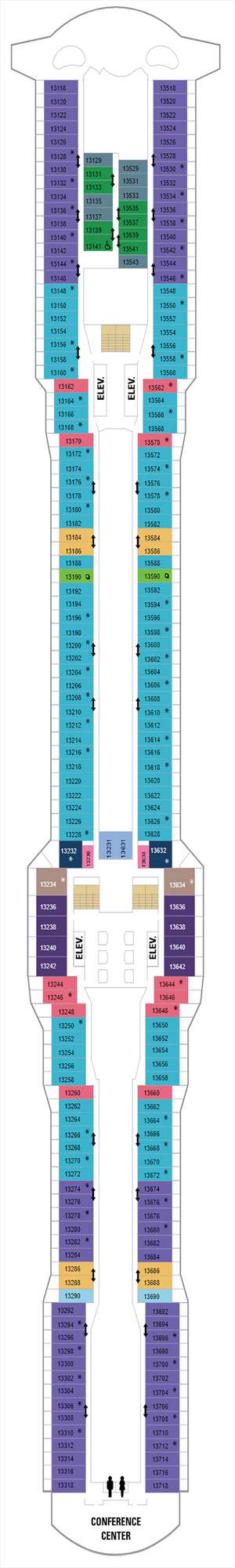 Deck plan for Anthem of the Seas