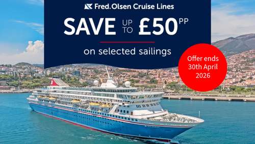 Fred. Olsen Spring Sale promotional banner
