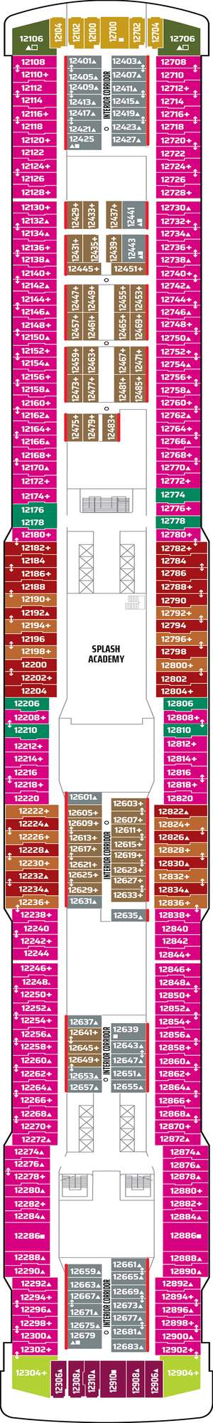 Deck plan for Norwegian Getaway