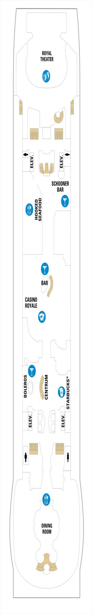 Deck plan for Navigator of the Seas