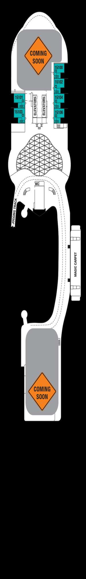 Deck plan for Celebrity Xcel