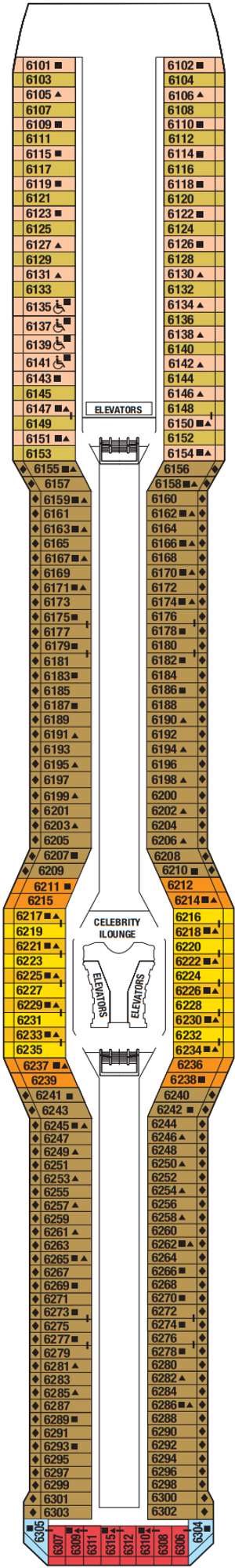 Deck plan for Celebrity Equinox
