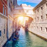 Bridge of Signs in Venice Italy