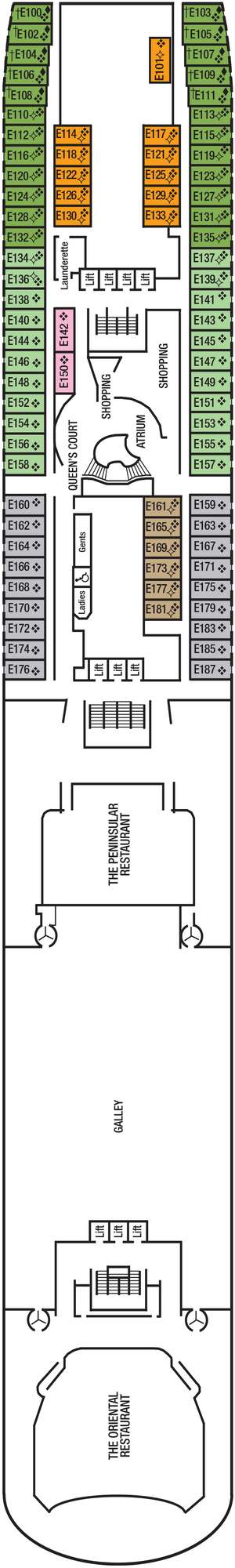 Deck plan for Oriana