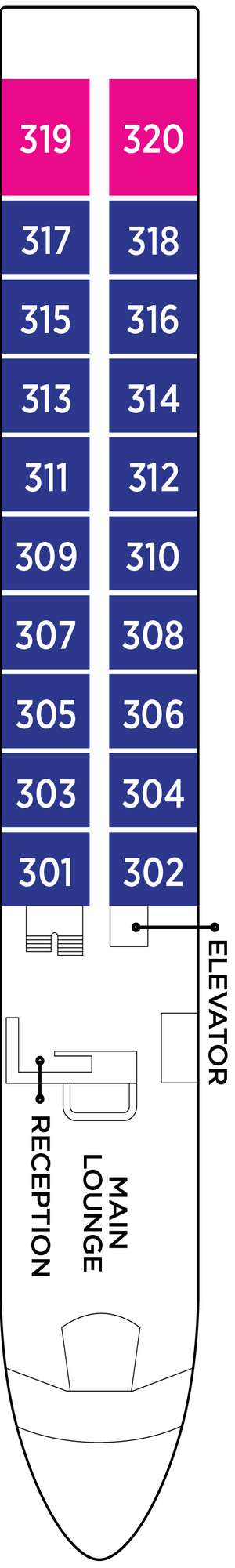 Deck plan for AmaVida