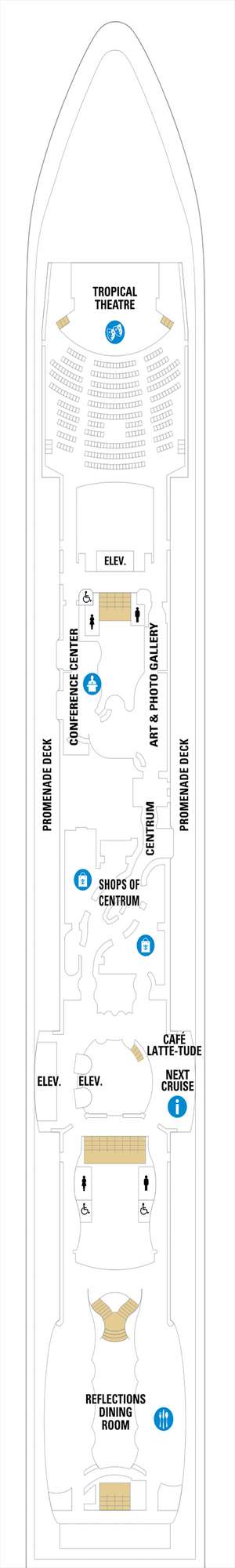 Deck plan for Serenade of the Seas