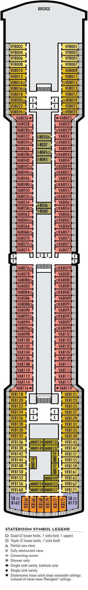 Deck plan for Eurodam