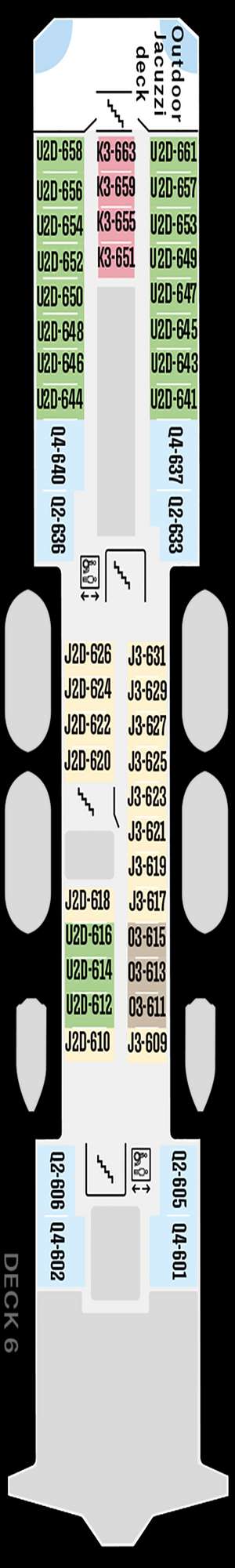 Deck plan for MS Nordkapp