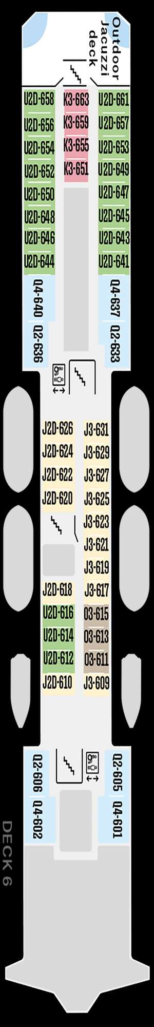 Deck plan for MS Nordkapp