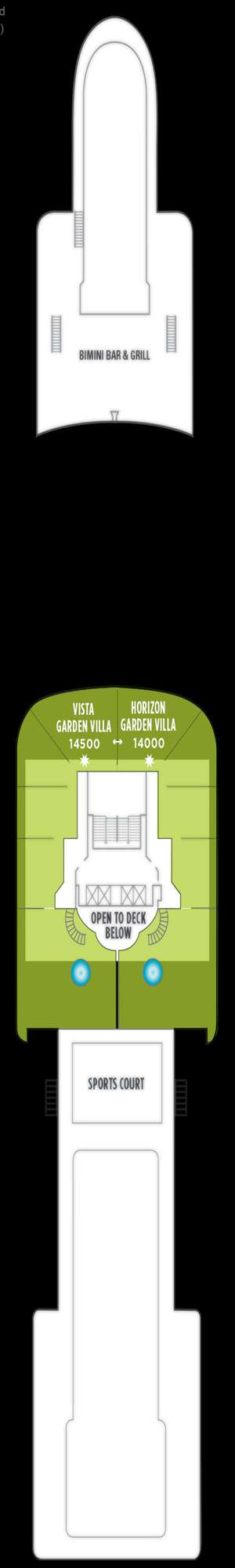 Deck plan for Norwegian Dawn