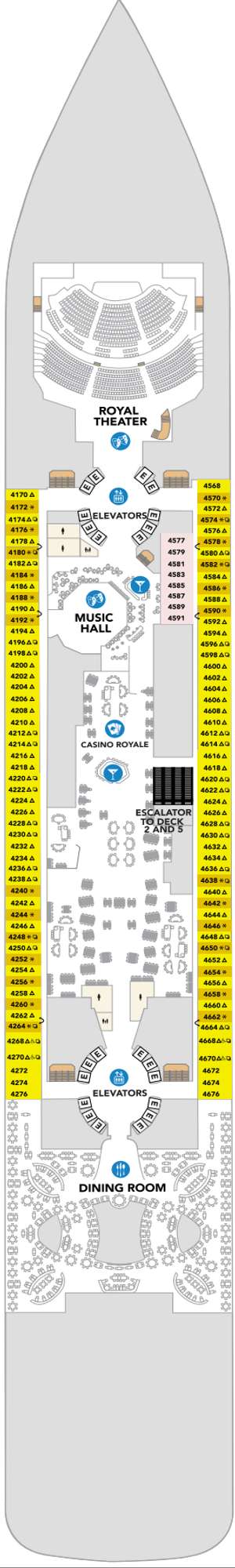 Deck plan for Hero of the Seas