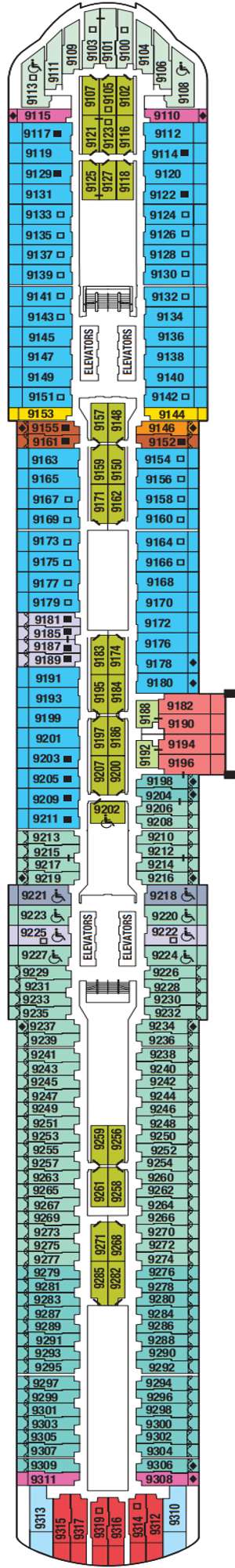 Deck plan for Celebrity Xcel
