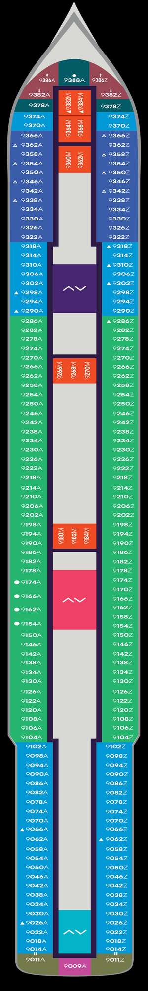 Deck plan for Scarlet Lady