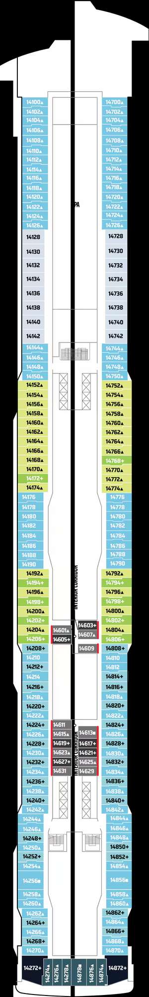 Deck plan for Norwegian Breakaway