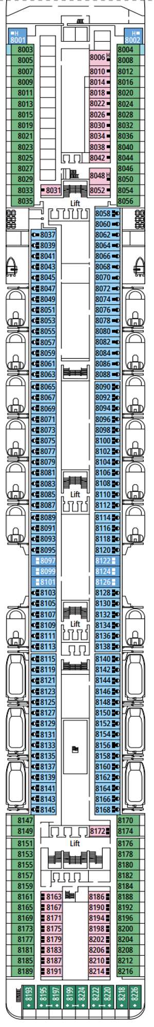 Deck plan for MSC Magnifica