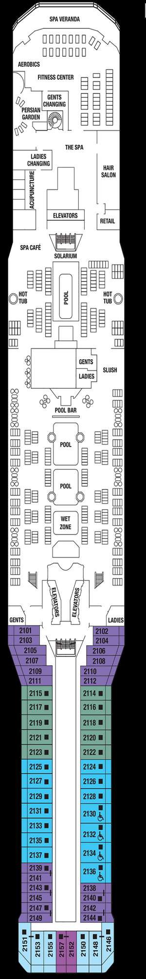 Deck plan for Celebrity Equinox